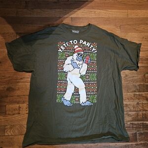 MAD Engine Green 'Yeti to Party' Short Sleeve Tee